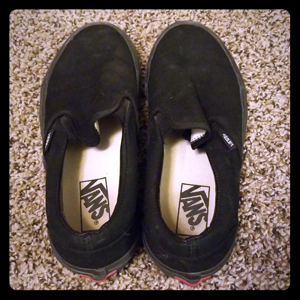 Black Slip-On Vans